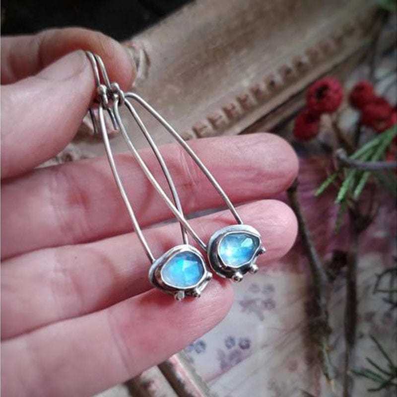 Elegant water drop stone creative Handmade Earrings For Women
