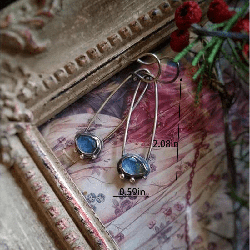 Elegant water drop stone creative Handmade Earrings For Women
