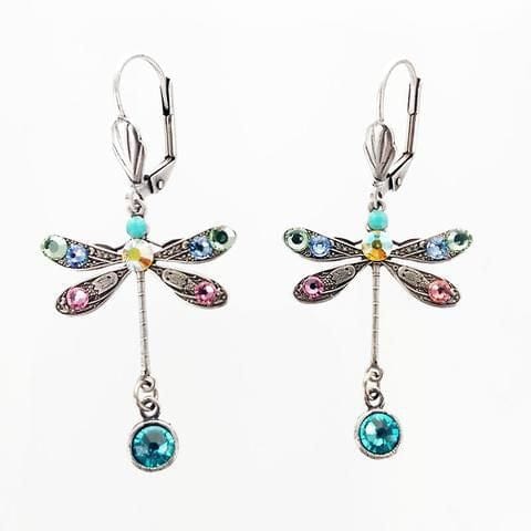 Elegant Personalized Carved Dragonfly Handmade Earrings For Women