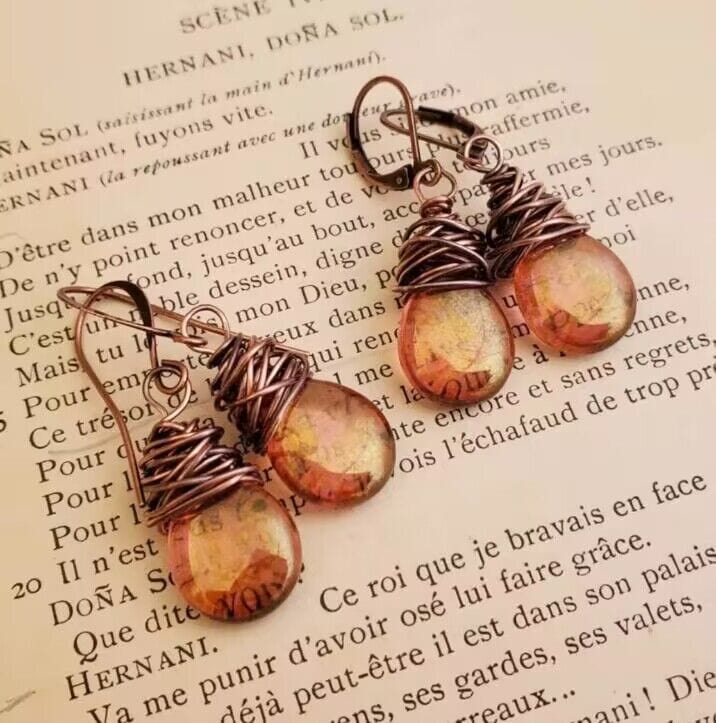 Vintage Gemstone Bulb Fashion Earrings
