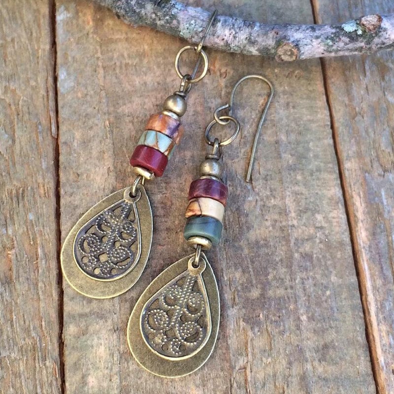 Creative Aged Drop Earrings