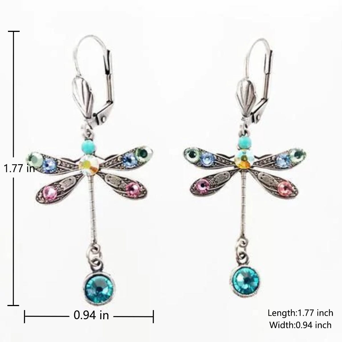 Elegant Personalized Carved Dragonfly Handmade Earrings For Women