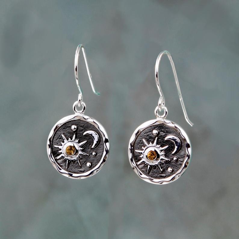Sun Moon Earrings