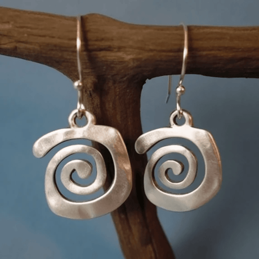 Vintage Spiral Handmade Earrings