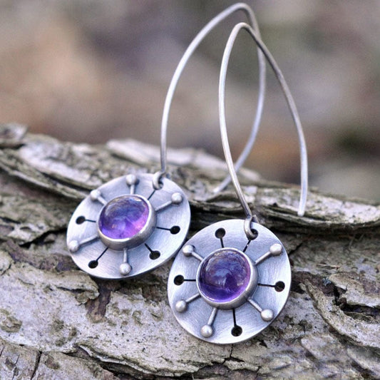 Creative Disc Sun Whack Earrings