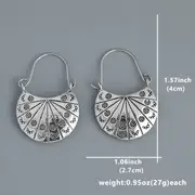 Unique Chunky Basket Hoop Earrings