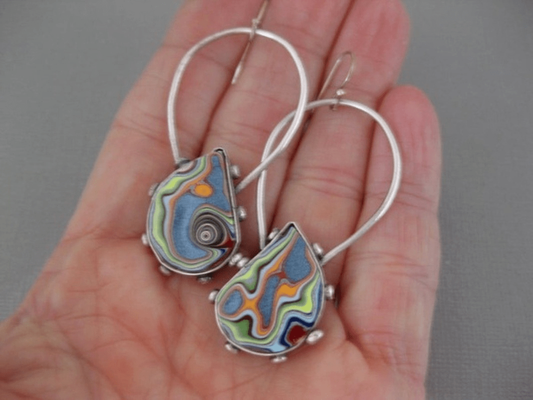 Boho Style Colorful Glaze Drop Handmade  Earrings For Women