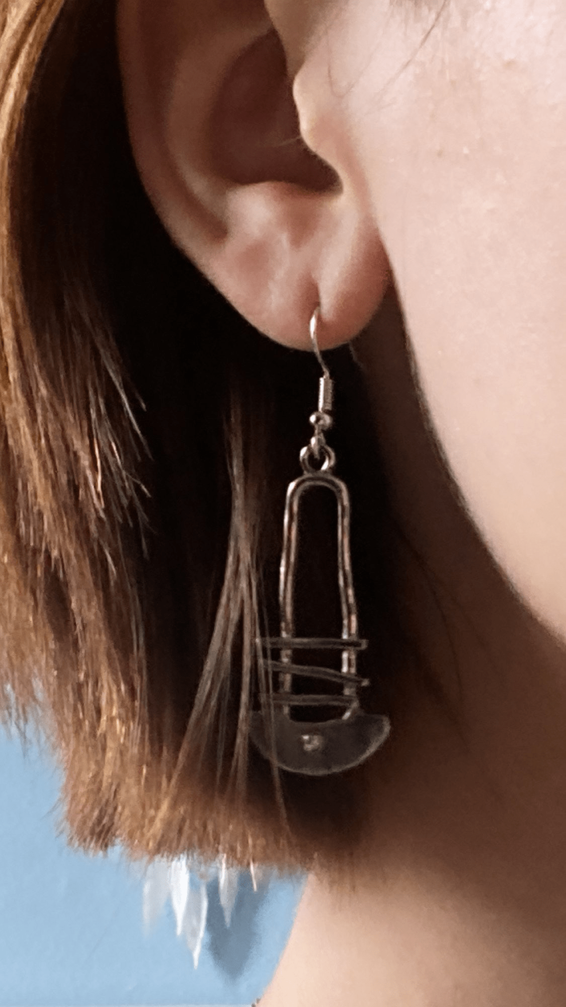 Staircase Half Circle Geometric Earrings