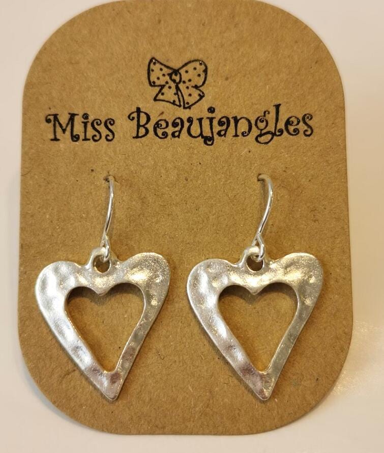 Heart shaped Valentine's Day earrings