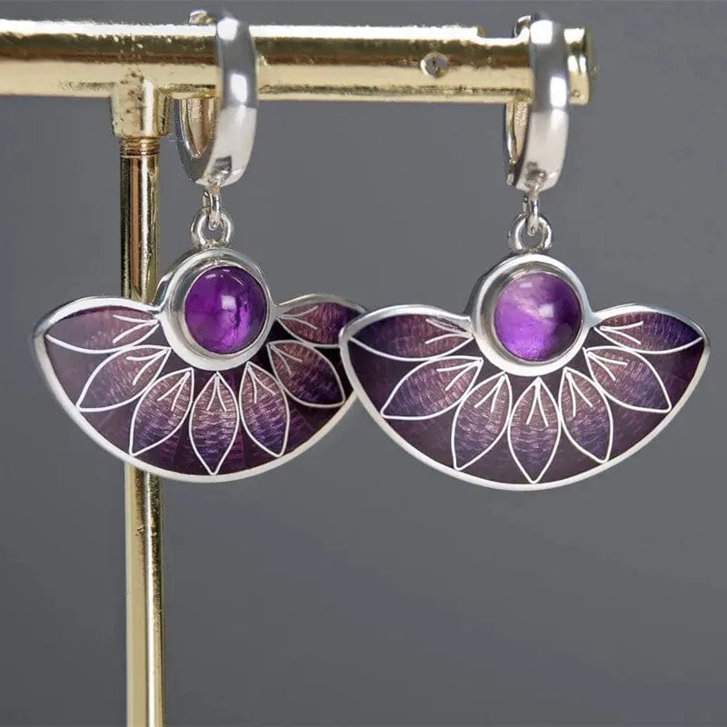 Ethnic Peacock Tail Scallop Handmade  Earrings For Women