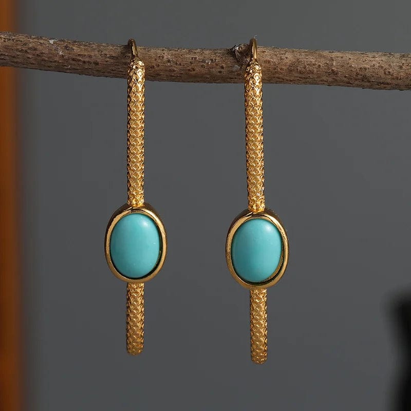 Gorgeous Turquoise Beaded Earrings