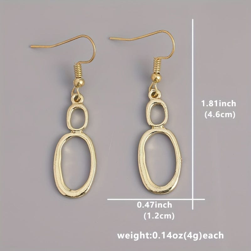 Simple Hollow Geometric Gothic Fashion Earrings