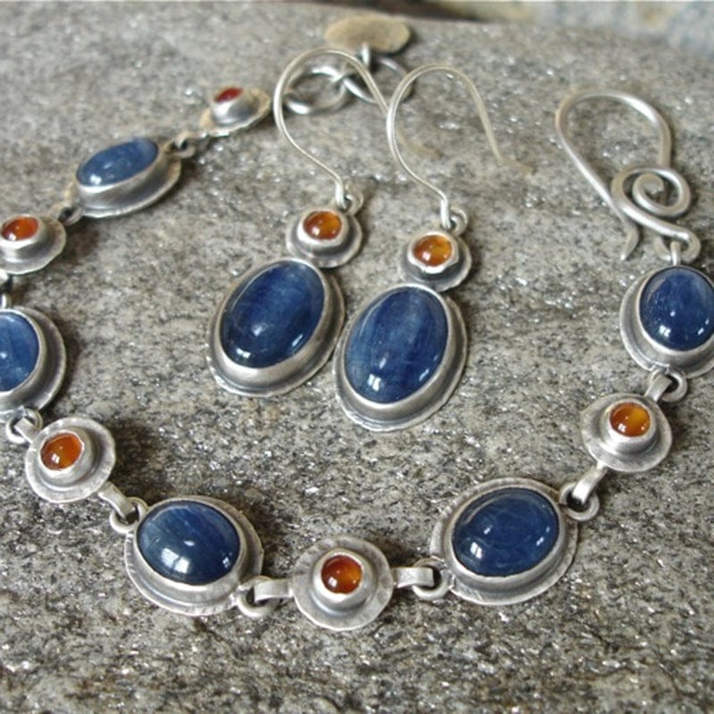 Simple and delicate gemstone earrings