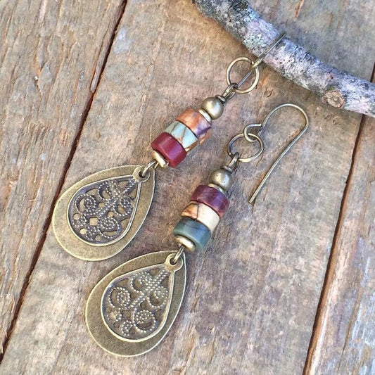 Creative Aged Drop Earrings