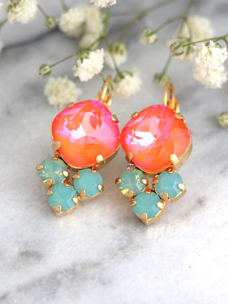 Fashion color atmosphere sense earrings