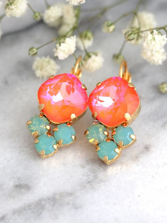 Fashion color atmosphere sense earrings