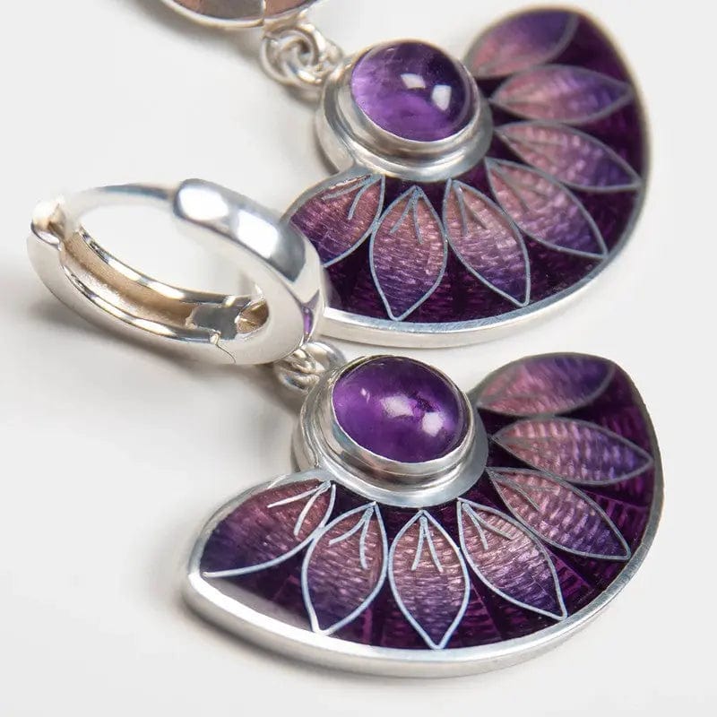 Ethnic Peacock Tail Scallop Handmade  Earrings For Women