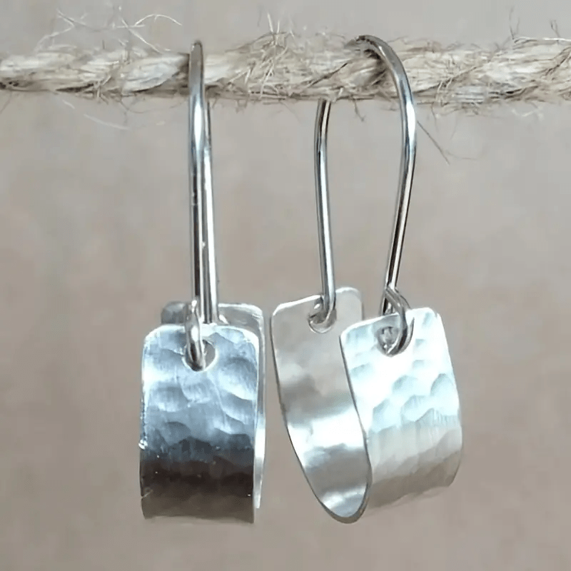 Silvery Color Tiny Hoop Earrings