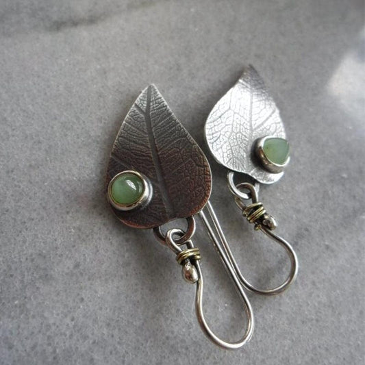 Alloy leaf-shaped Handmade  Earrings