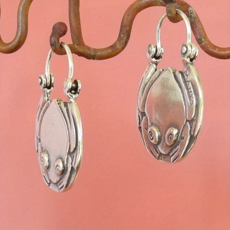 Tree Frog Hoop Earrings for Women