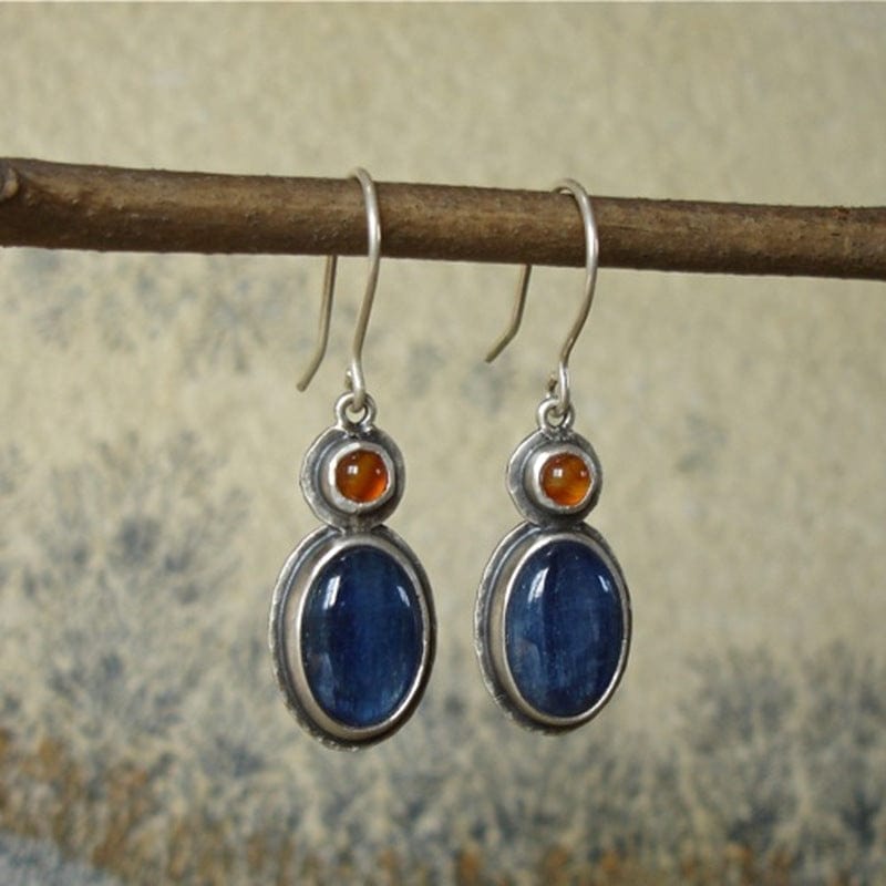 Simple and delicate gemstone earrings