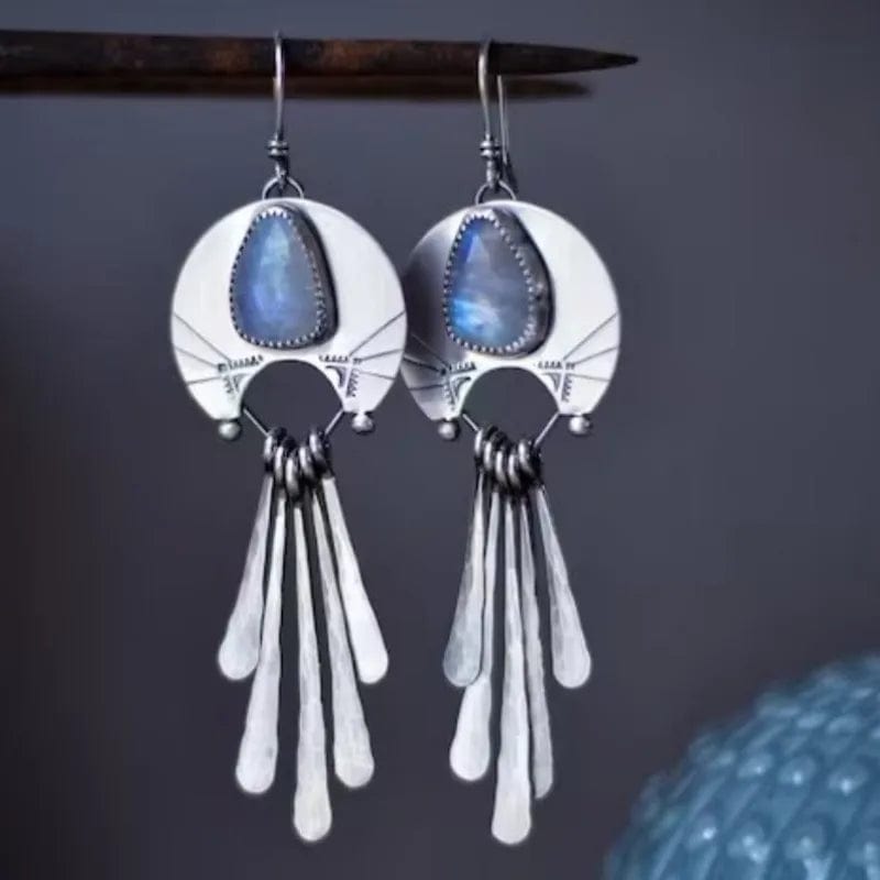 Moonstone Fringe Earrings