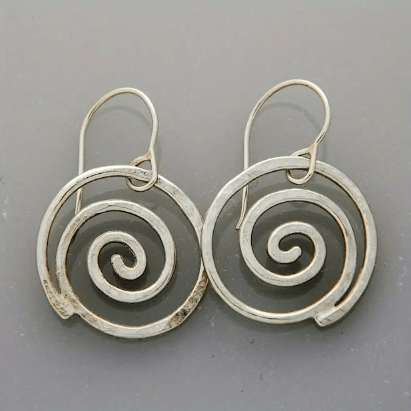 Unique Spiral Dangle Earrings