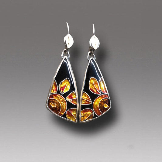 Ethnic Irregular Water Droplets Hook Handmade  Earrings For Women