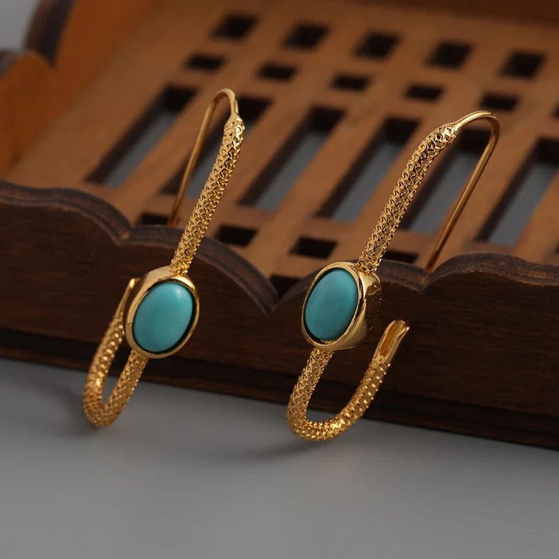 Gorgeous Turquoise Beaded Earrings