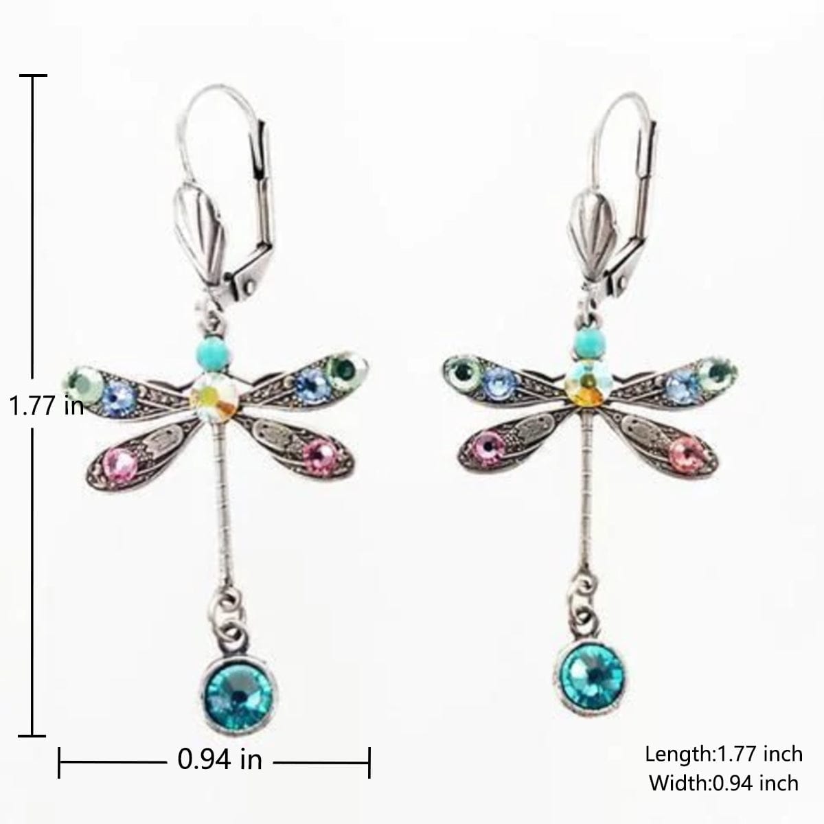 Elegant Personalized Carved Dragonfly Handmade  Earrings For Women