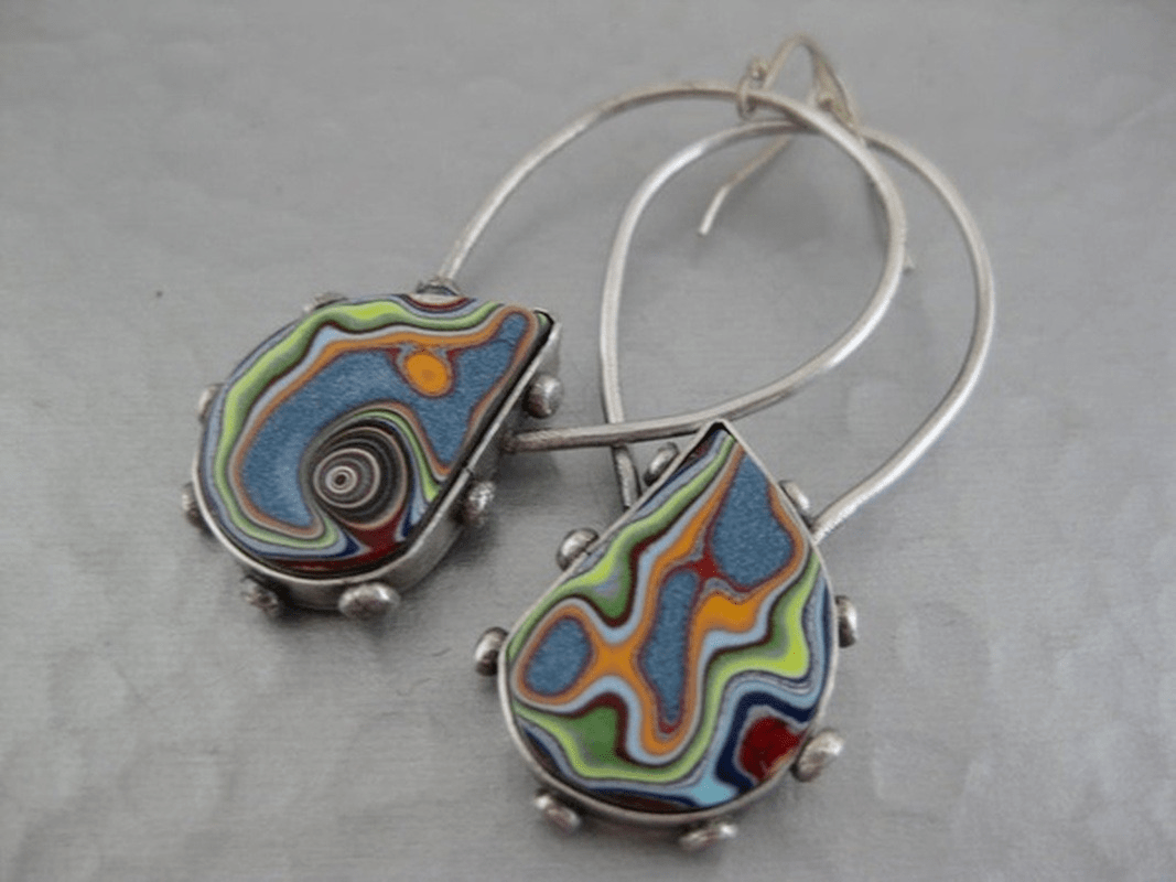 Boho Style Colorful Glaze Drop Handmade  Earrings For Women