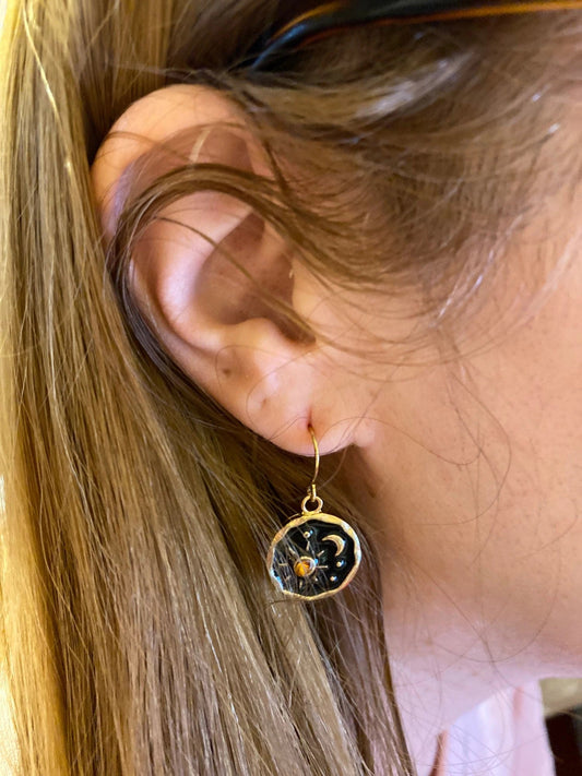 Sun Moon Earrings