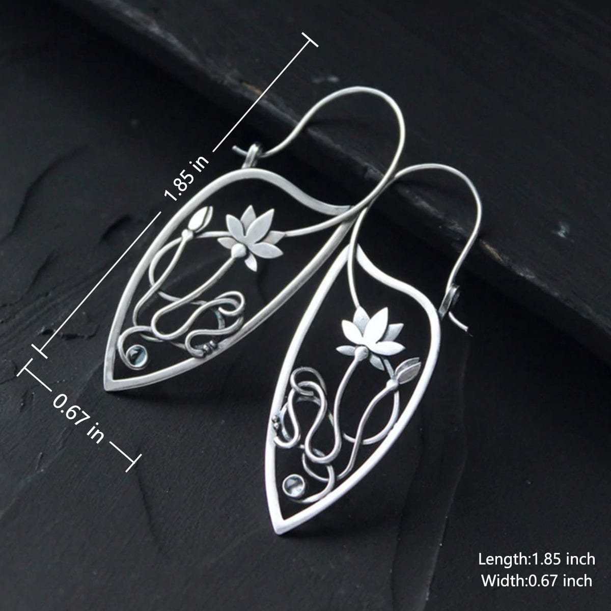 Fashion flower hollow earrings