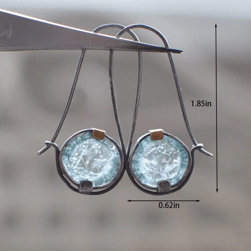 New Moonstone Round Earrings